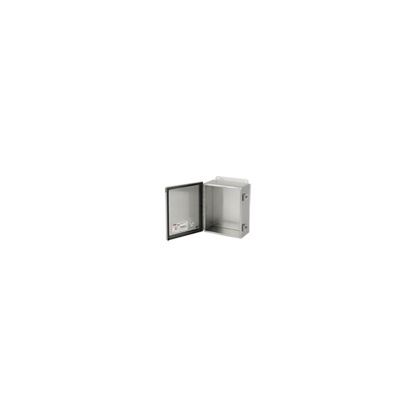 Nvent Hoffman Electrical Junction Box, Type 4X Hinged Cover, 6X4X4, Ss Type 304 A6044CHNFSS